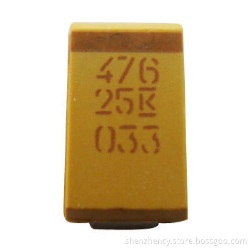 KEMET Tantalum Capacitors, T491D476K025AT, 47UF 25V 10% 2917, D Case